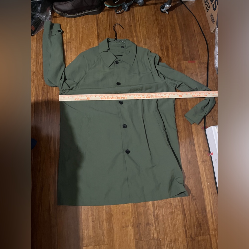 Uniqlo Green Olive Overcoat Carcoat Size Large L